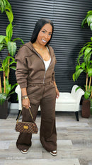 Get Me Right Pants Set(Brown)