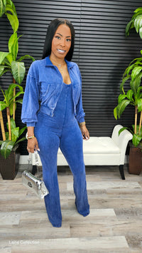 Follow Me Jumpsuit Set(Very Navy)