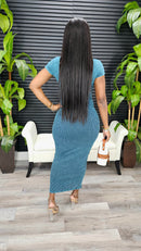 Coming Home Maxi Dress (Deep Jade)