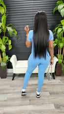 See It Through Jumpsuit (Marine Blue)