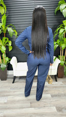 Wish You Would Denim Pants Set