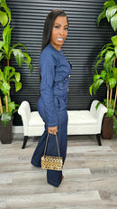 Wish You Would Denim Pants Set