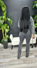 Off Script Pants Set (Acid Black)