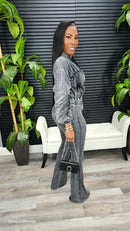 Off Script Pants Set (Acid Black)