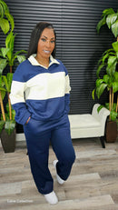 Say You Love Me Pants Set (Navy)