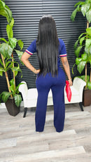 Stay Ready Knit Pants Set (Navy)