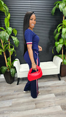 Stay Ready Knit Pants Set (Navy)