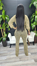 Don't Forget It Jumpsuit Set(Yellow Stone) - Laine Collection