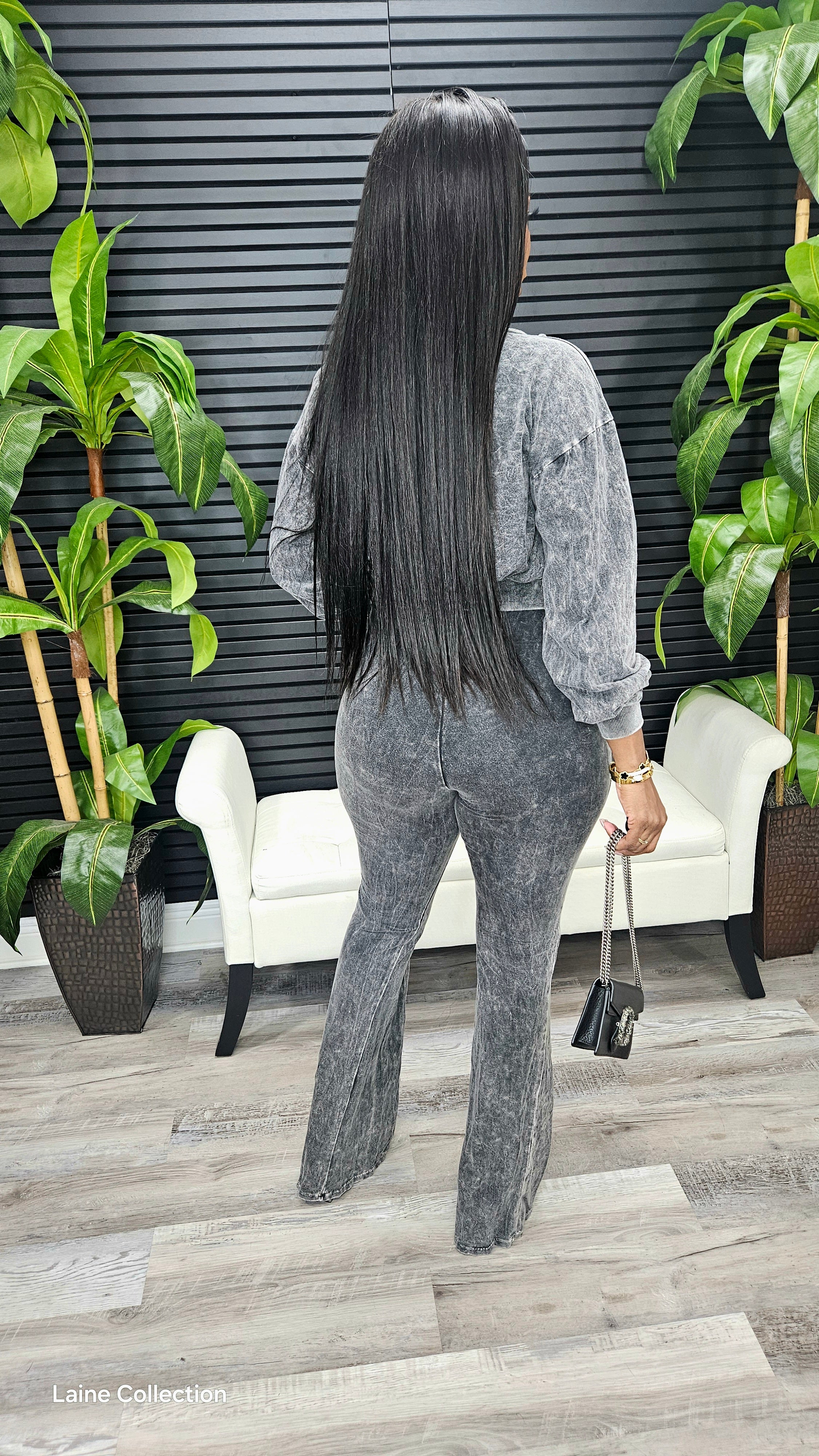 Don't Forget It Jumpsuit Set(Acid Black) - Laine Collection