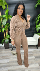 Off Script Pants Set(Mocha Latte ) - Laine Collection