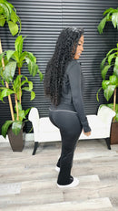 With Or Without You 4Pc Pants Set (Black) - Laine Collection