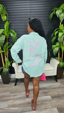 Sunrise Beach Top (Green) - Laine Collection