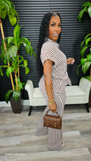 Coming To Life Pants Set(Brown) - Laine Collection