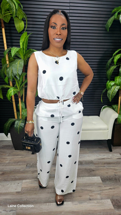 Daydream Polka Dot Pants Set - Laine Collection