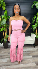 Niza Pant Set(Pink) - Laine Collection