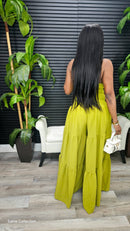 Bazhara Jumpsuit(Olive) - Laine Collection
