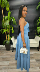 Bazhara Jumpsuit(Denim) - Laine Collection