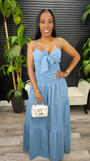 Bazhara Jumpsuit(Denim) - Laine Collection