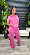 On My Mark Pants Set(Dark Red) - Laine Collection