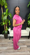 On My Mark Pants Set(Dark Red) - Laine Collection