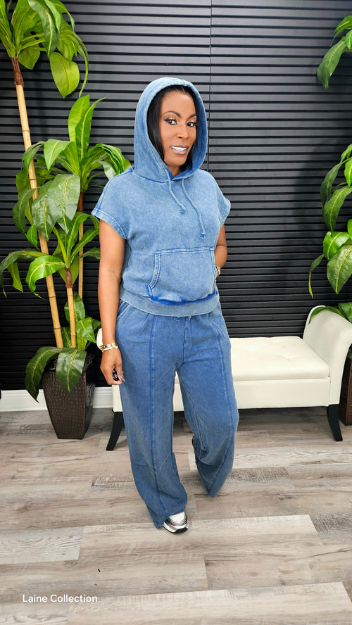 On My Mark Pants Set(Navy) - Laine Collection