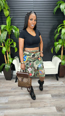 Patch Camo Cargo shorts - Laine Collection