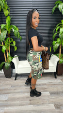 Patch Camo Cargo shorts - Laine Collection