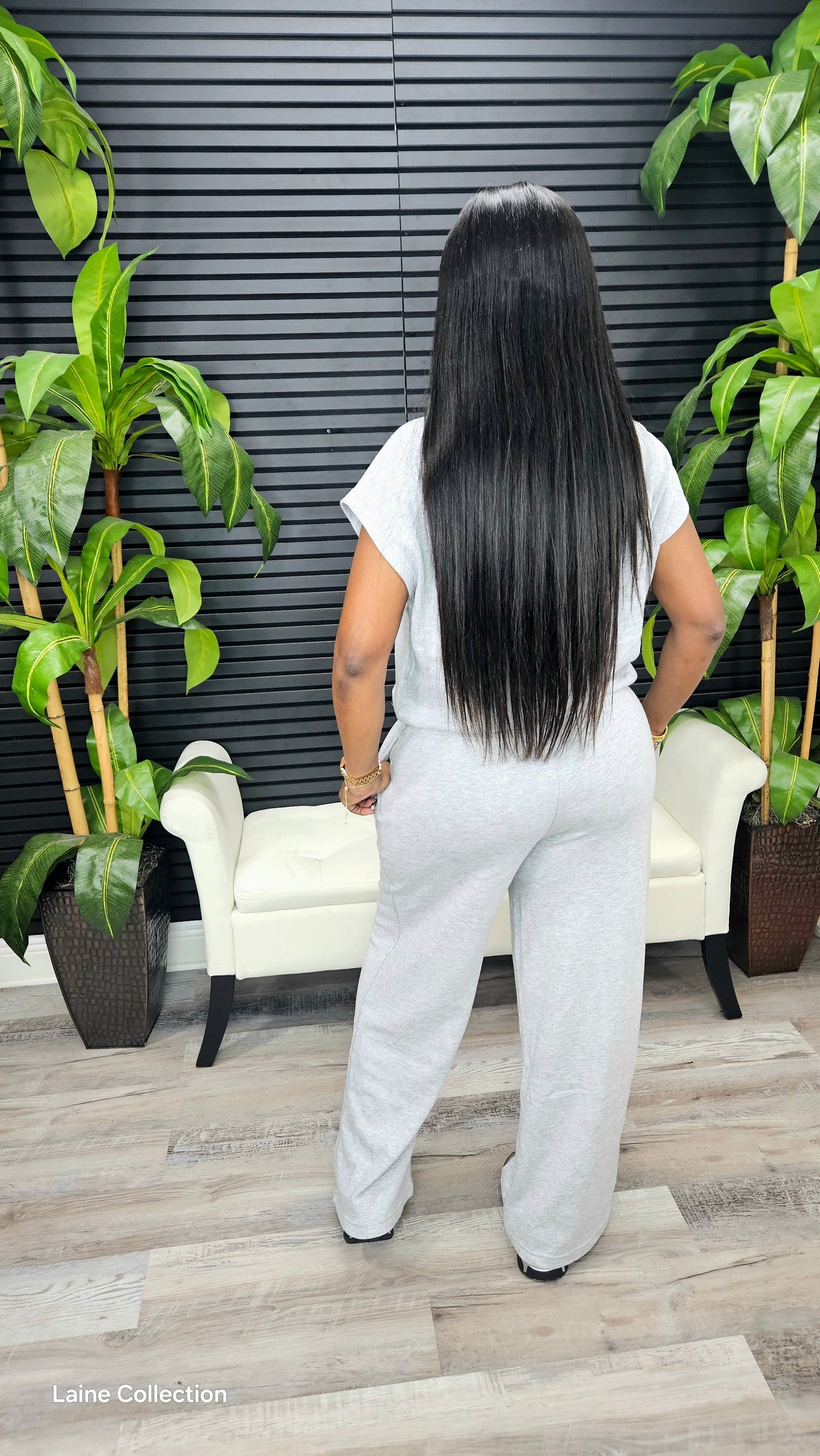 On My Mark Pants Set(Heather Gray) - Laine Collection