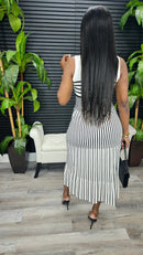 Out Of Line Dress(White) - Laine Collection