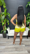 Marissa Shorts Set(Lime) - Laine Collection