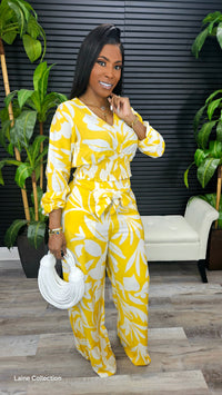 Cecilia Floral Pants Set