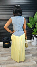 For Your Eyes Only Pants Set (Yellow) - Laine Collection