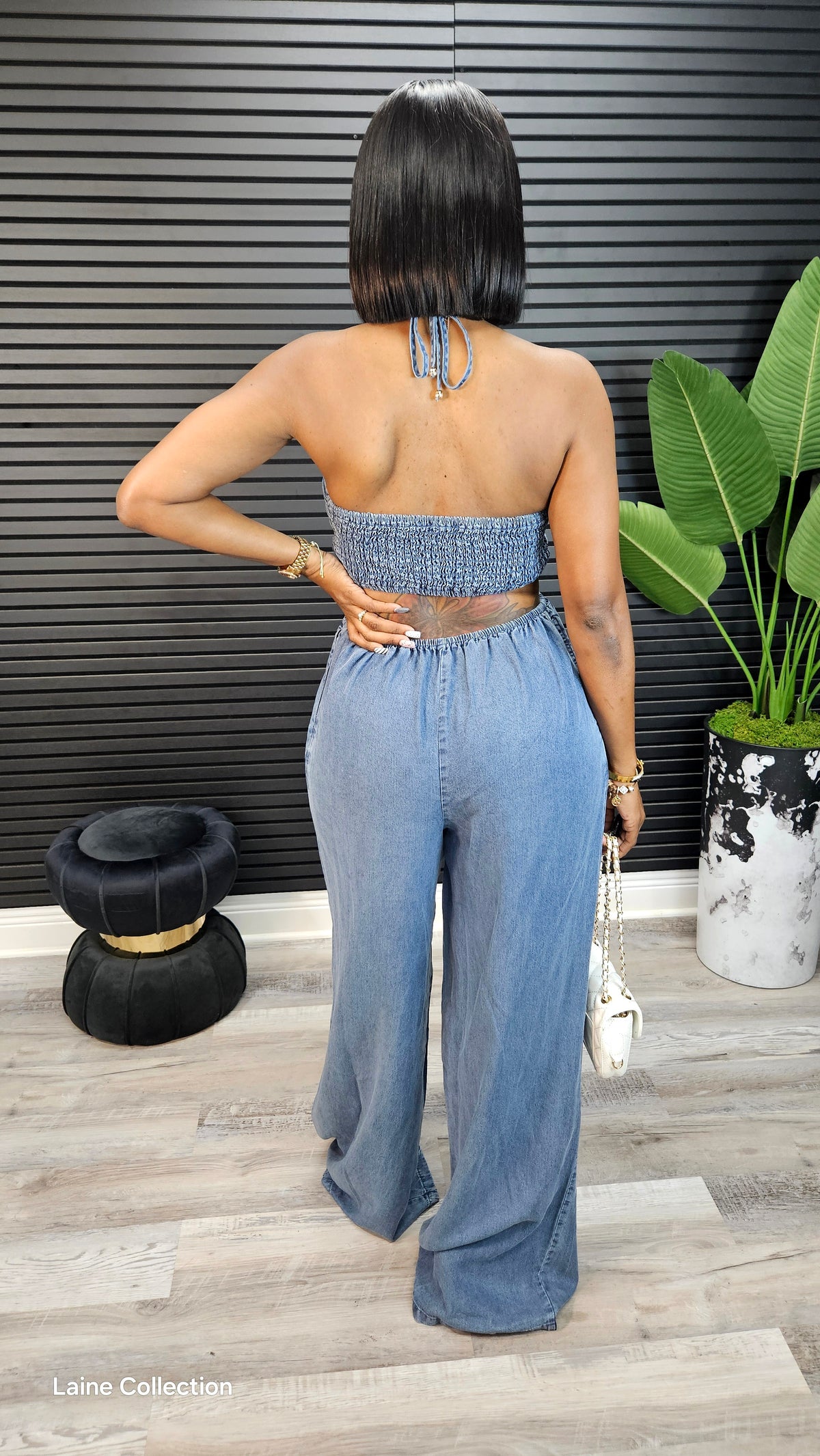 On My Time Jumpsuit(Blue) - Laine Collection