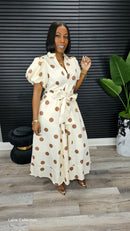 Endless Elegance  Polka Dot Maxi Dress - Laine Collection