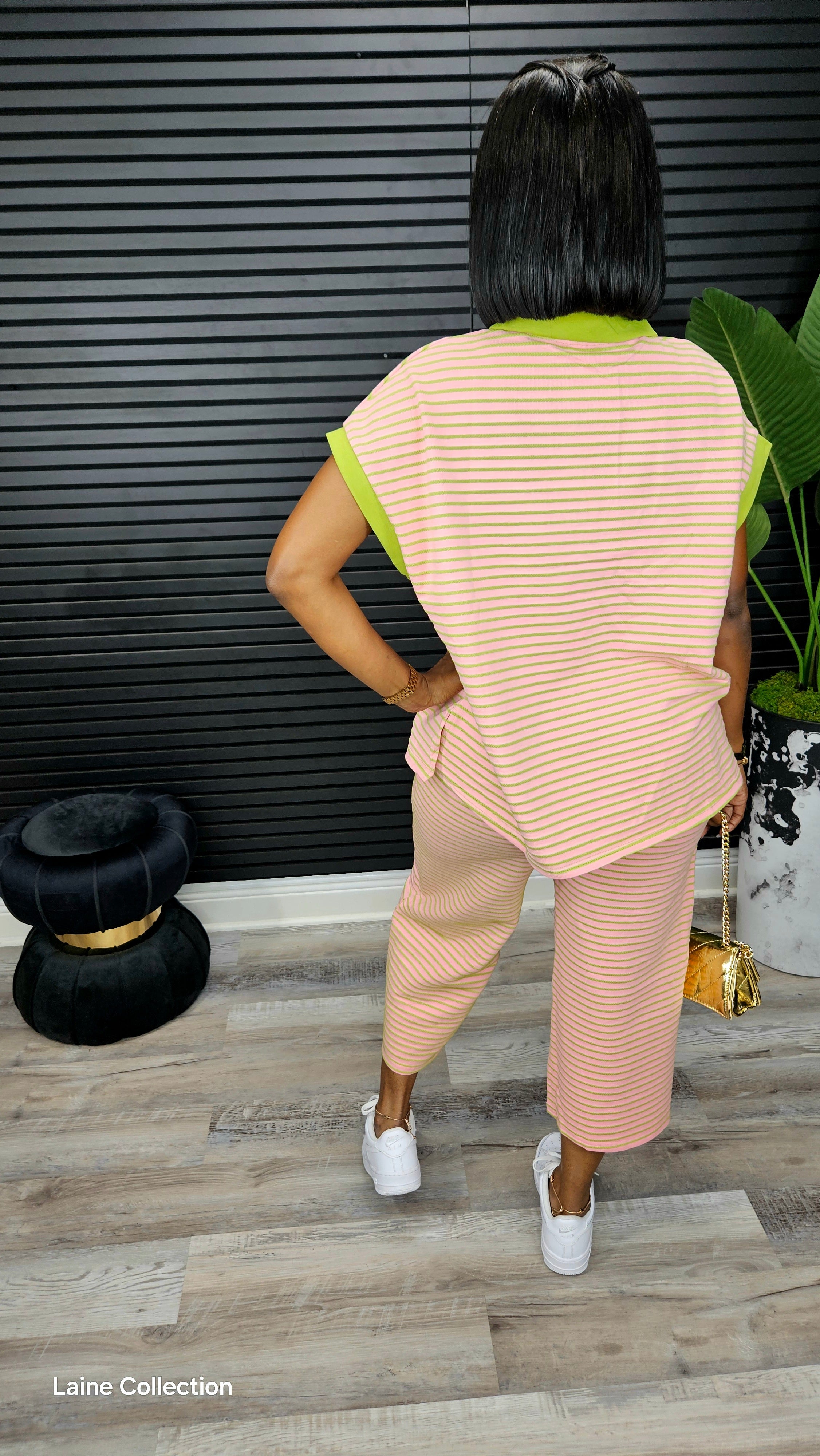 Serenity Sunset Pants Set(Pink) - Laine Collection