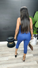 Strike A Pose Capri Set(Navy)