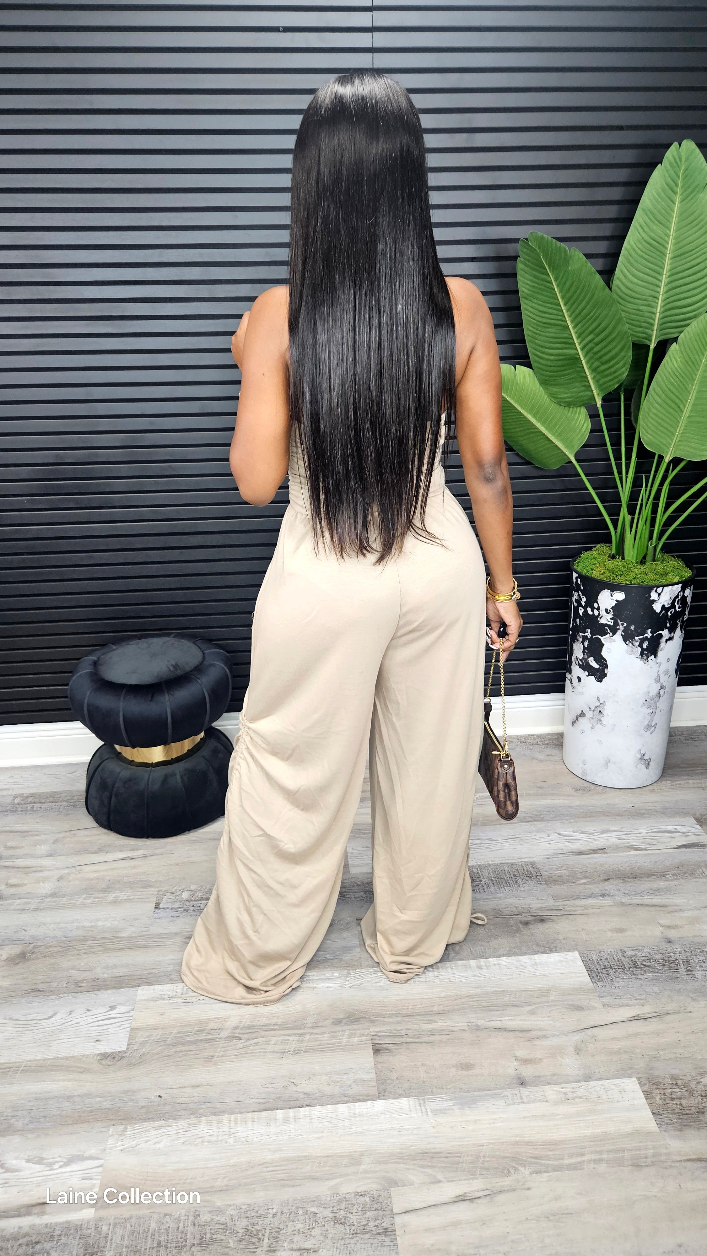 Coastal Drift Jumpsuit(Mocha)