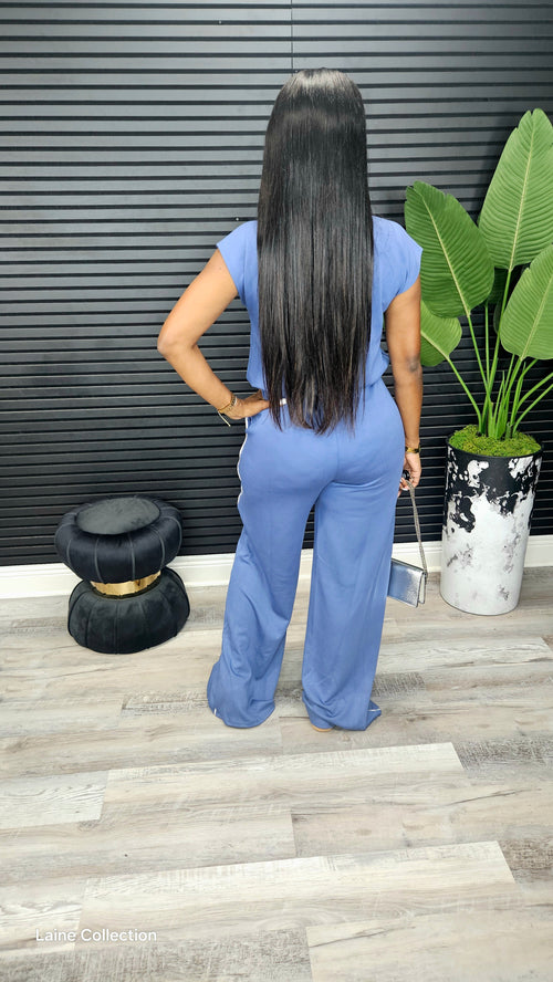 Victoria Pants Set(Denim)