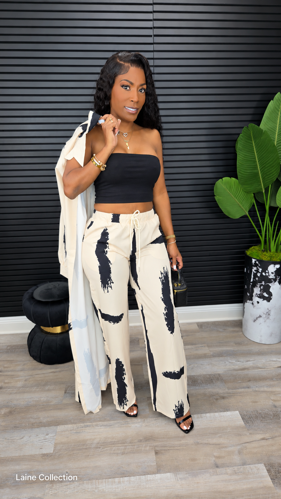 Bold Strokes Duster Pant Set - Laine Collection