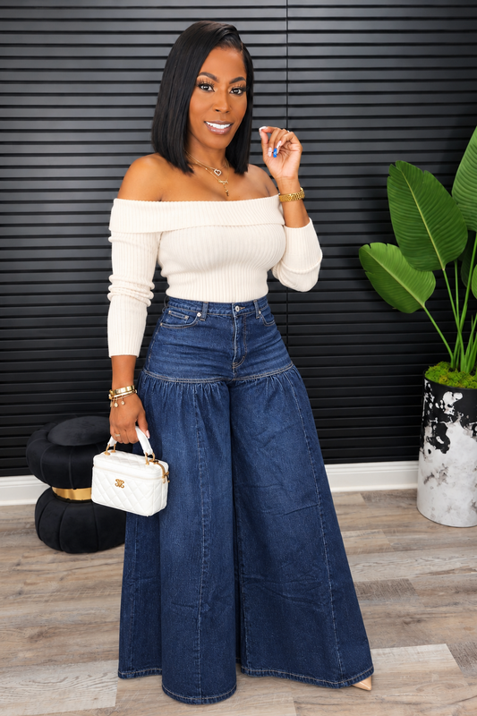 Big Energy Wide Leg Jeans - Laine Collection