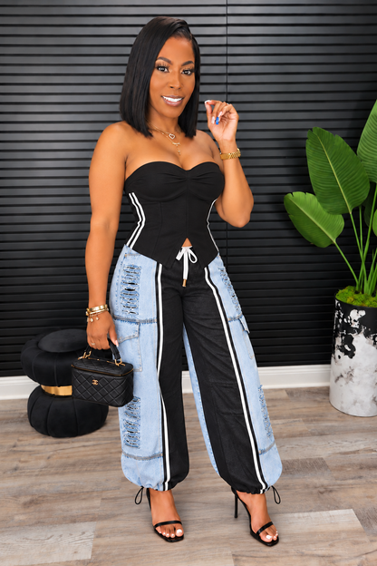 Double Take Denim Set - Laine Collection