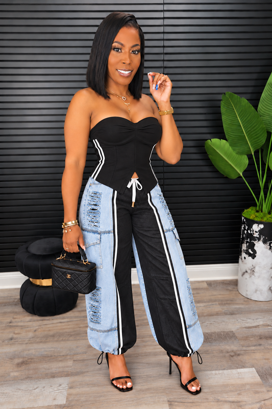 Double Take Denim Set - Laine Collection