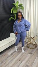 Snuggle Soft Legging Set(Indigo) - Laine Collection