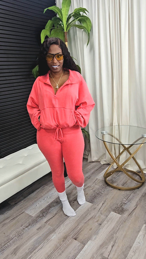 Snuggle Soft Legging Set(Red) - Laine Collection