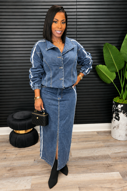 Top Tier Denim Set - Laine Collection