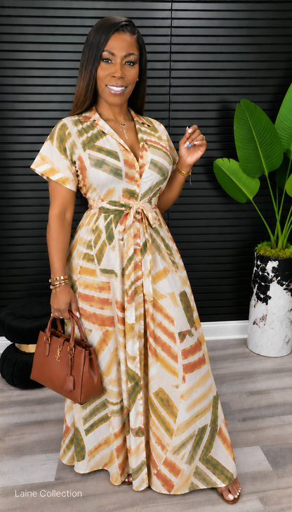 Autumn Escape Maxi Dress