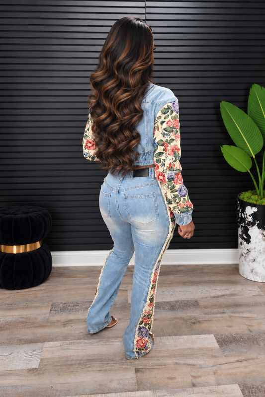 Petal Affair Denim Set