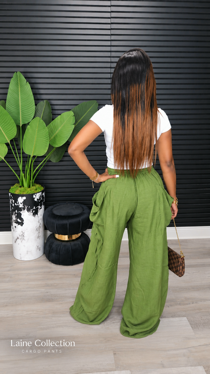 Catch Me Outside Cargo Pants –Olive