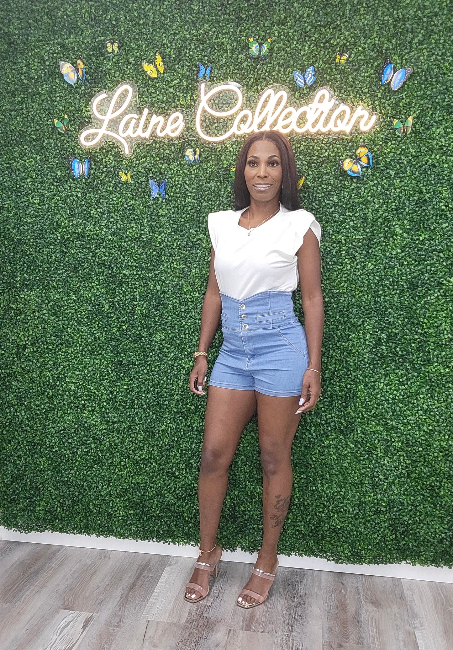 Alaia Denim Short - Laine Collection