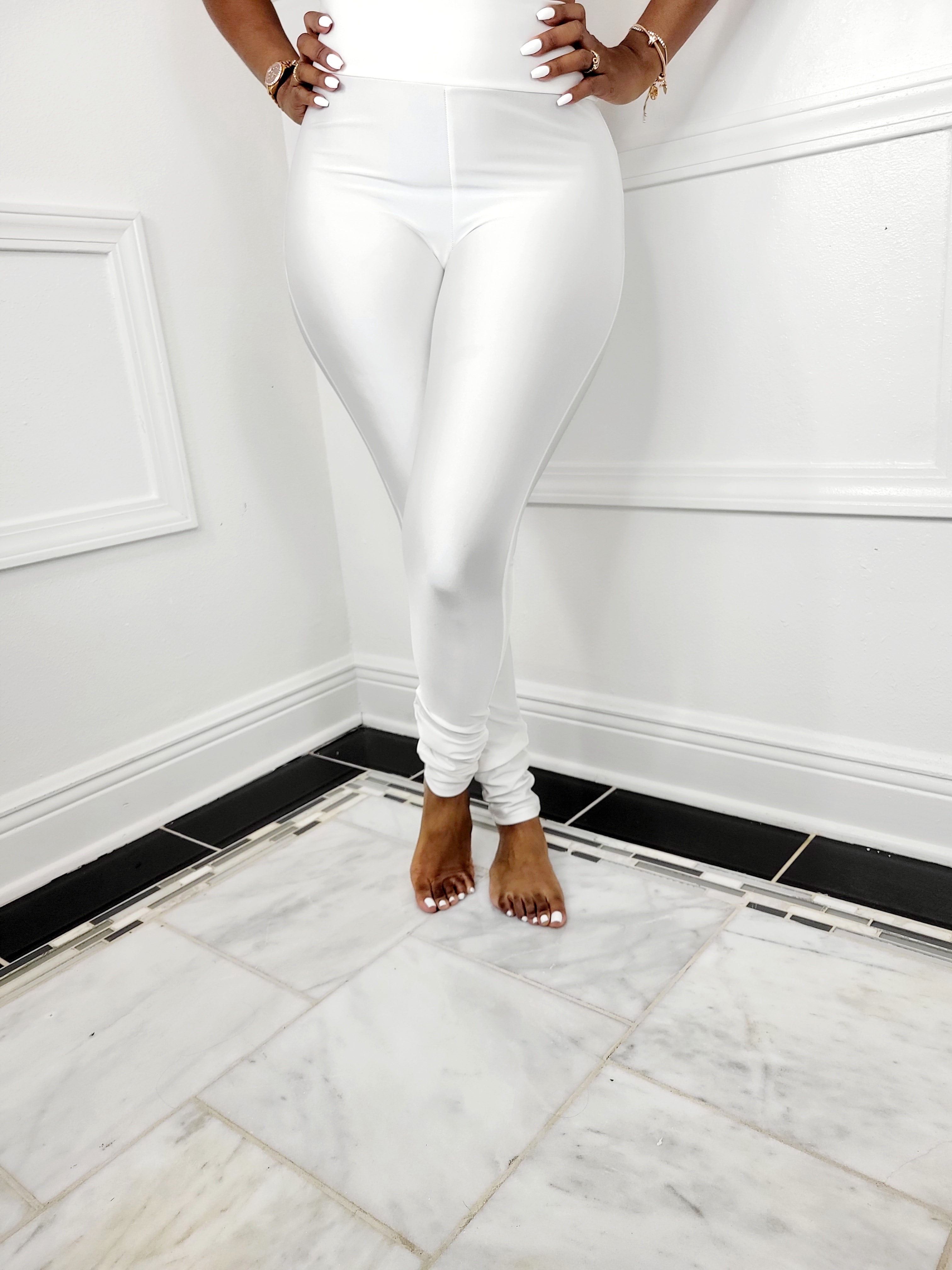 Jav Leggings White Laine Collection